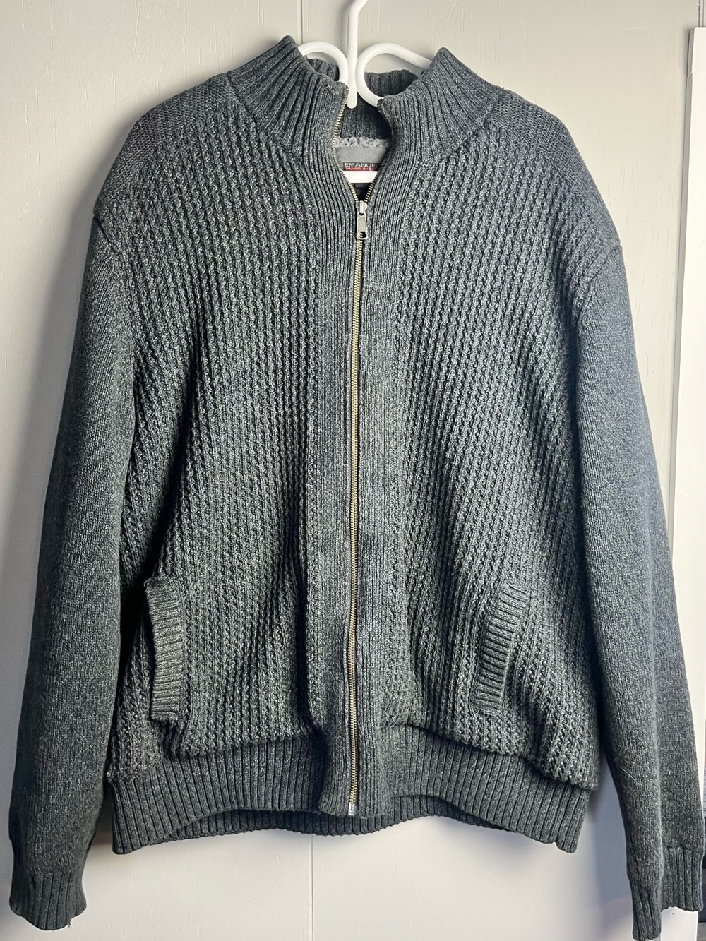 Emanuel Ungaro Gray Zip Jacket. Size XL